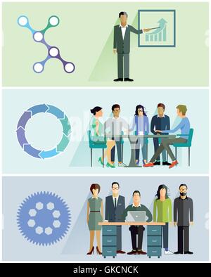 Teamwork Banner Set Stock Vector Image & Art - Alamy