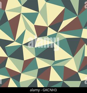 Retro Triangle seamless pattern Stock Vector
