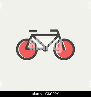 Bicycle thin line icon Stock Vector