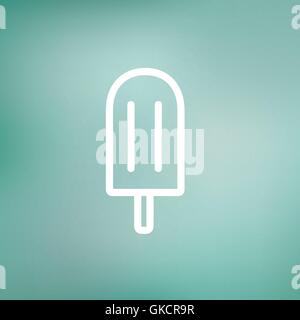 Popsicle thin line icon Stock Vector