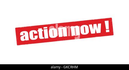 Action now Stock Vector
