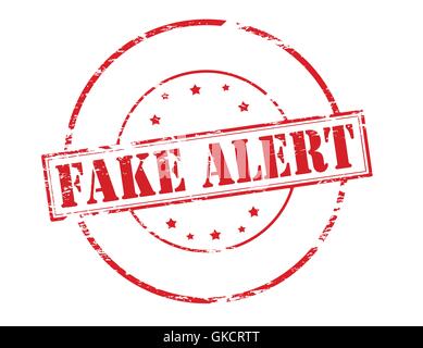 Fake alert Stock Vector