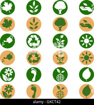 Environmental icons Stock Vector