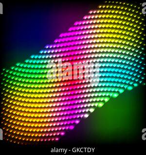 Abstract spectrum dark background with colored sparkles. Stock Vector