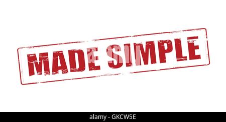 Made simple Stock Vector