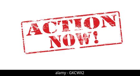 Action now Stock Vector