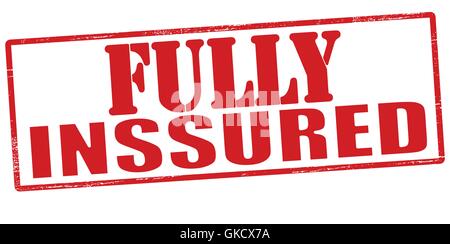Fully insured Stock Vector