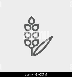 Beans thin line icon Stock Vector