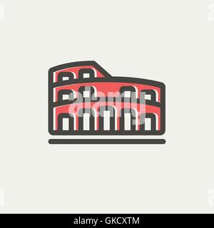 Coliseum thin line icon Stock Vector Image & Art - Alamy
