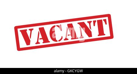 Vacant Stock Vector