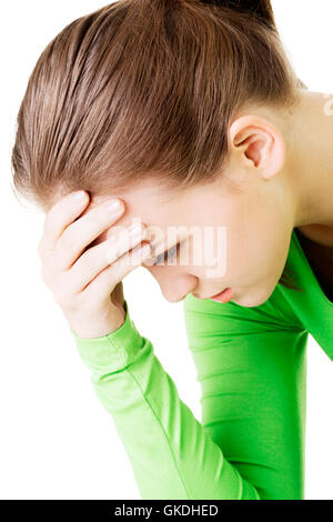 young beautiful woman in depression. Stock Photo