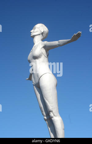 Scarborough Statue Stock Photo