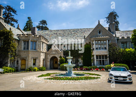 The Playboy Mansion is the home of Playboy magazine founder Hugh Hefner ...