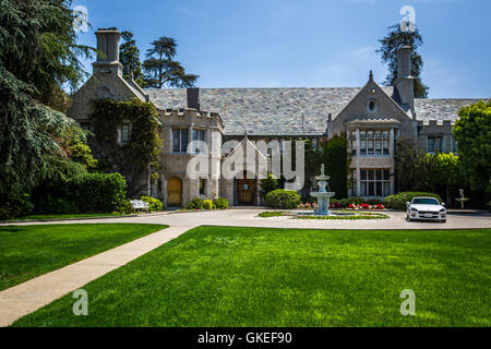 The Playboy Mansion is the home of Playboy magazine founder Hugh Hefner ...