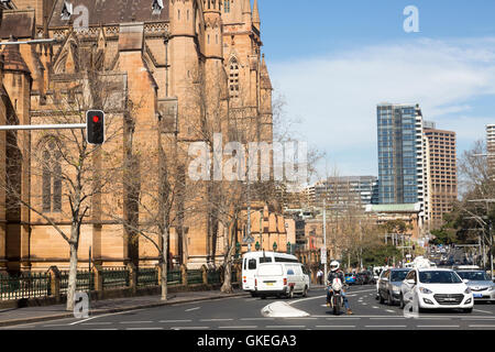 St Marys Catholic cathedral in college street, Sydney city centre,Australia Stock Photo