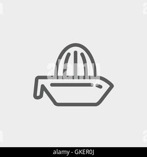 Lemon Squeezer thin line icon Stock Vector