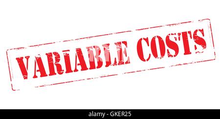 Variable costs Stock Vector