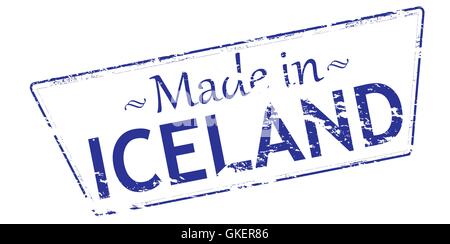 Made in Iceland Stock Vector