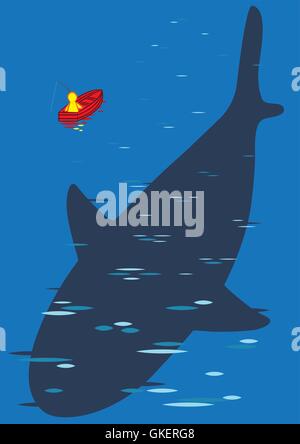 deceptive calm risk danger concept Stock Vector