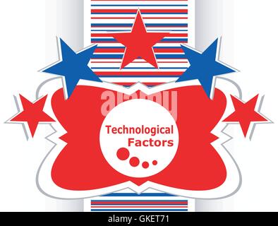 technological factors web button, icon isolated on white vector Stock Vector