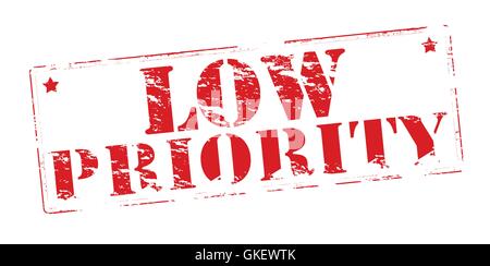 Low priority Stock Vector