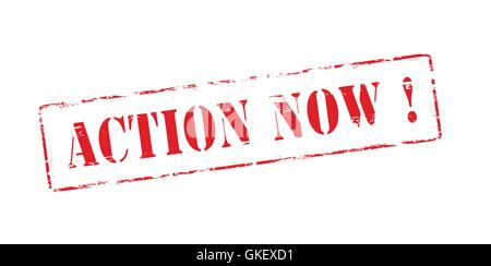 Action Now Stock Vector