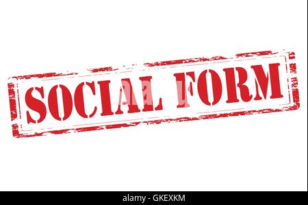 Social form Stock Vector