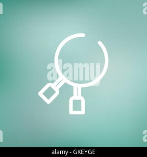 Dental tool thin line icon Stock Vector