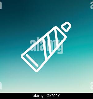 Tube Of Toothpaste thin line icon Stock Vector