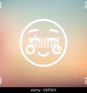 Overjoyed thin line icon Stock Vector Image & Art - Alamy
