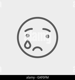 Scared face linear icon. Smiley with open mouth. Thin line illustration.  Screaming emoticon. Contour symbol. Vector isolated outline drawing 3769921  Vector Art at Vecteezy