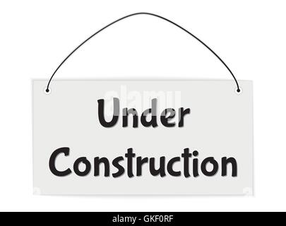 under construction sign Stock Vector