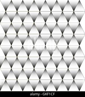 Black and white triangle pattern, background Stock Vector