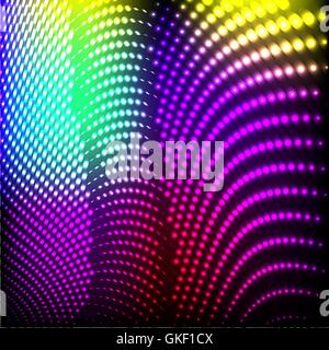 Abstract background colorful lights on black, vector. Stock Vector