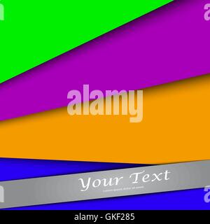 design with color banners, website, presentation template, abstract background Stock Vector