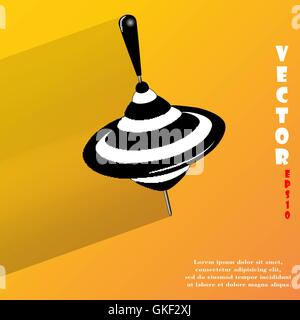 whirligig. Flat modern web button and space for your text Stock Vector ...