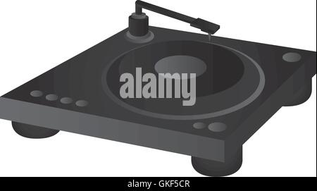 small turntable icon Stock Vector