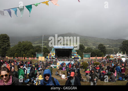 Brecon Beacons, Wales, UK. 20th Aug, 2016. General views of day 3 of the 2016 Green Man festival in the Brecon Beacons in South Wales Credit:  Roger Garfield/Alamy Live News Stock Photo