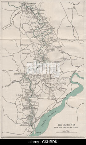 RIVER WYE VALLEY. Hereford-Ross-Monmouth-Chepstow-Severn. WARD LOCK ...