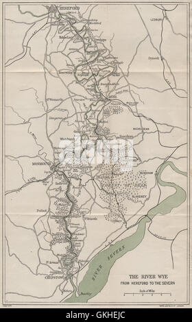 RIVER WYE VALLEY. Hereford-Ross-Monmouth-Chepstow-Severn. WARD LOCK ...