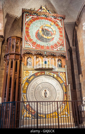 Astronomical clock of Lund Cathedral Stock Photo