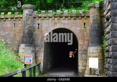 Passenger Tunnel at Grosmont Station North Yorkshire Moors England UK Stock Photo