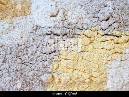 Three different types of flour Stock Photo
