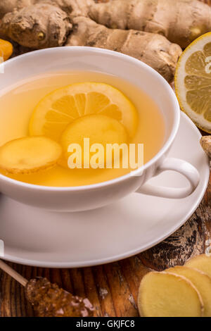 tea ginger lemon Stock Photo