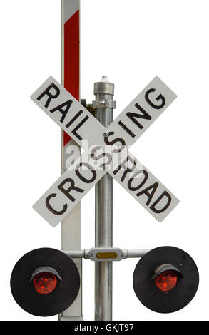 Rail Road Crossing Sign Stock Photo