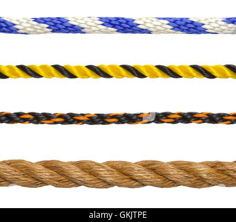 Blue Plastic Rope Isolated on White Background.Plastic String is Stock  Photo - Image of pressure, object: 114676258