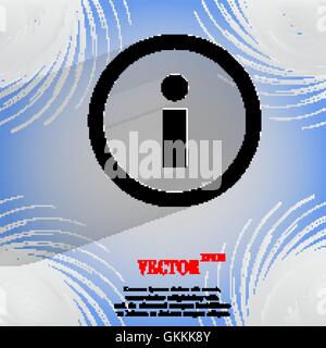 info. Flat modern web design on a flat geometric abstract background Stock Vector