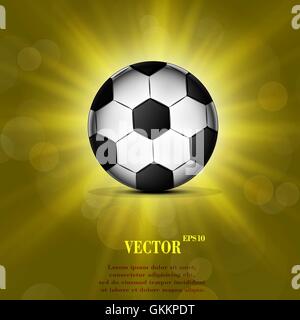 Soccer ball web icon, flat design Stock Vector