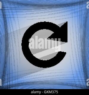 arrow Update. Flat modern web design on a flat geometric abstract background Stock Vector