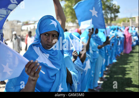 Women adorned in Somali flags celebrate Somalia's Independence Day at ...